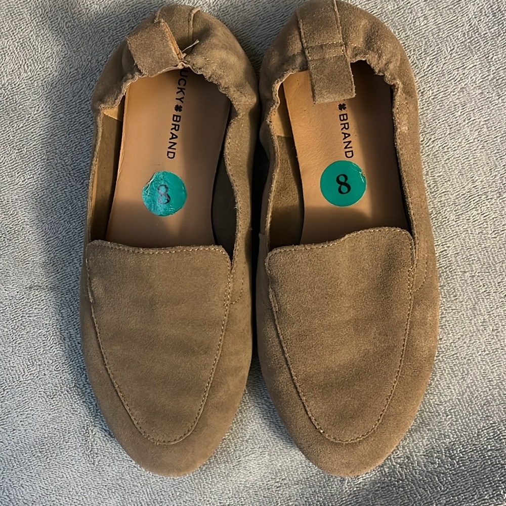 Lucky Brand Tan Suede Loafers - Picture 8 of 8
